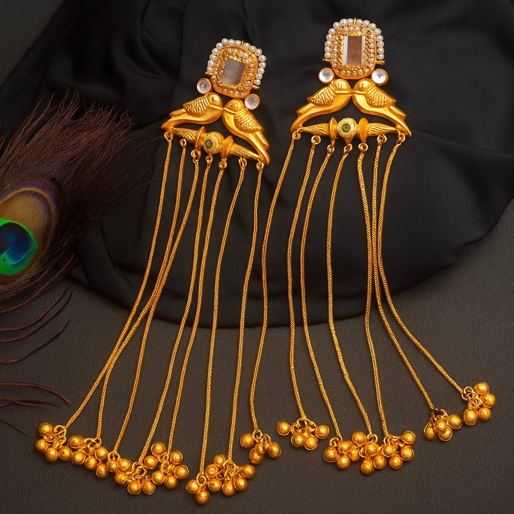 Indian Rajwada ghungroo jhumkas