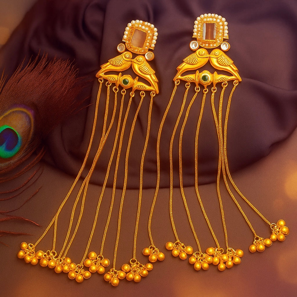 Indian Rajwada ghungroo jhumkas