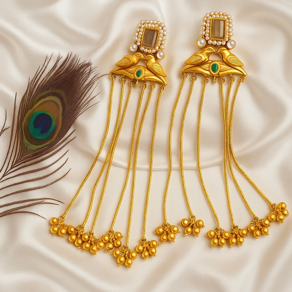 Indian Rajwada ghungroo jhumkas