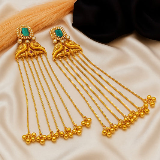 Indian Rajwada ghungroo jhumkas