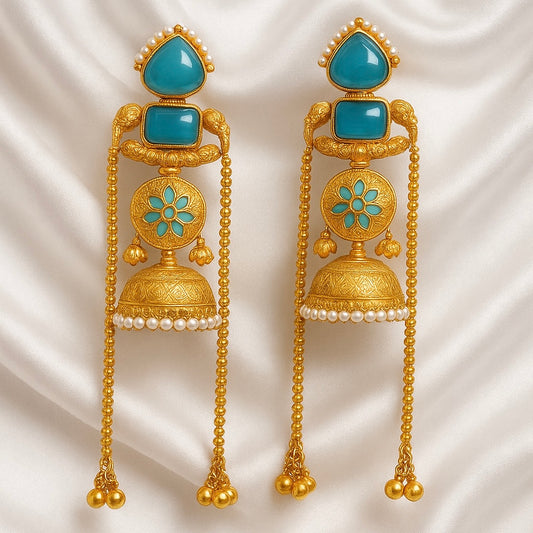 Indian Neelpushpa Jhumka