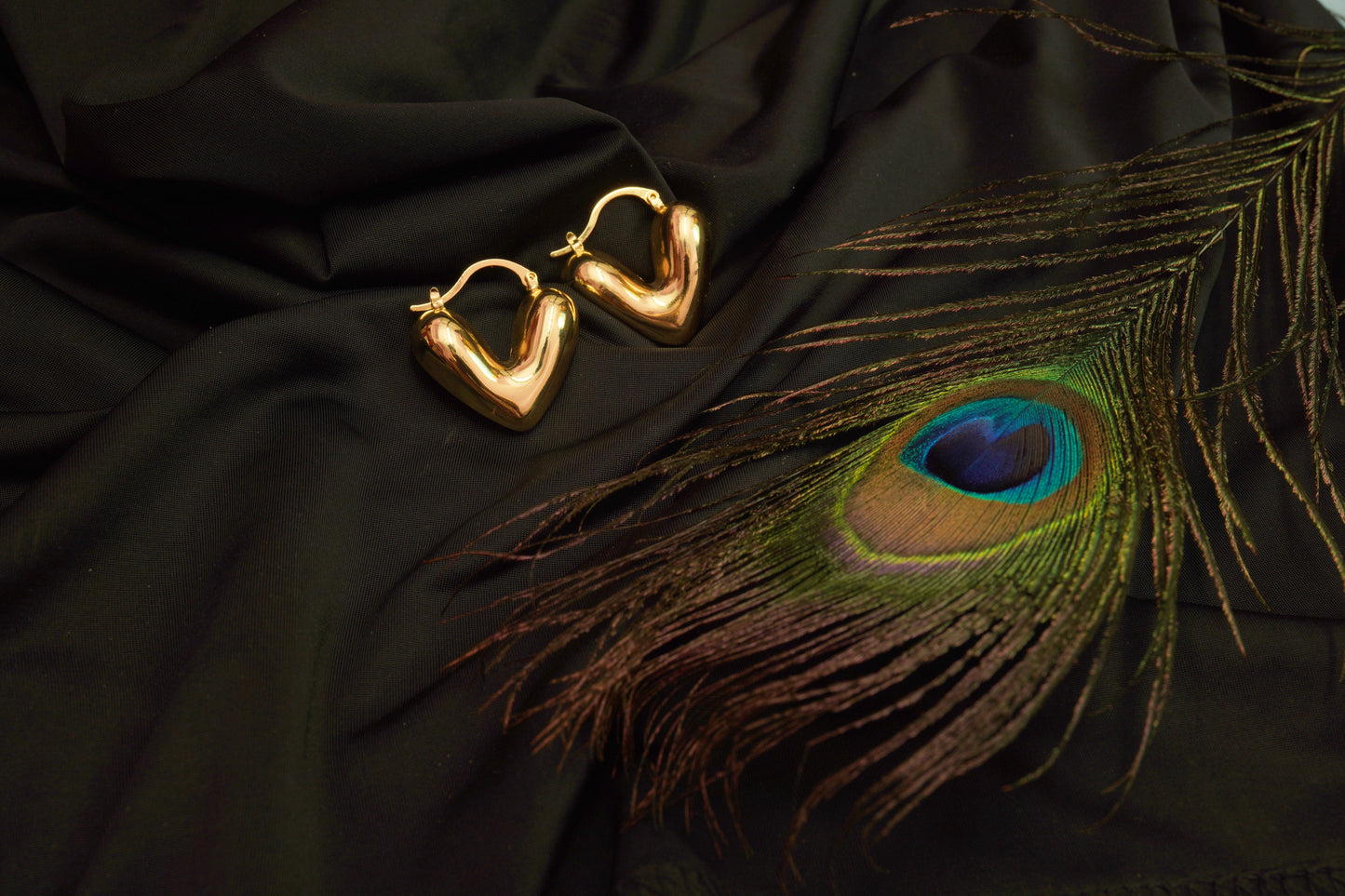 HeartHoop Earings