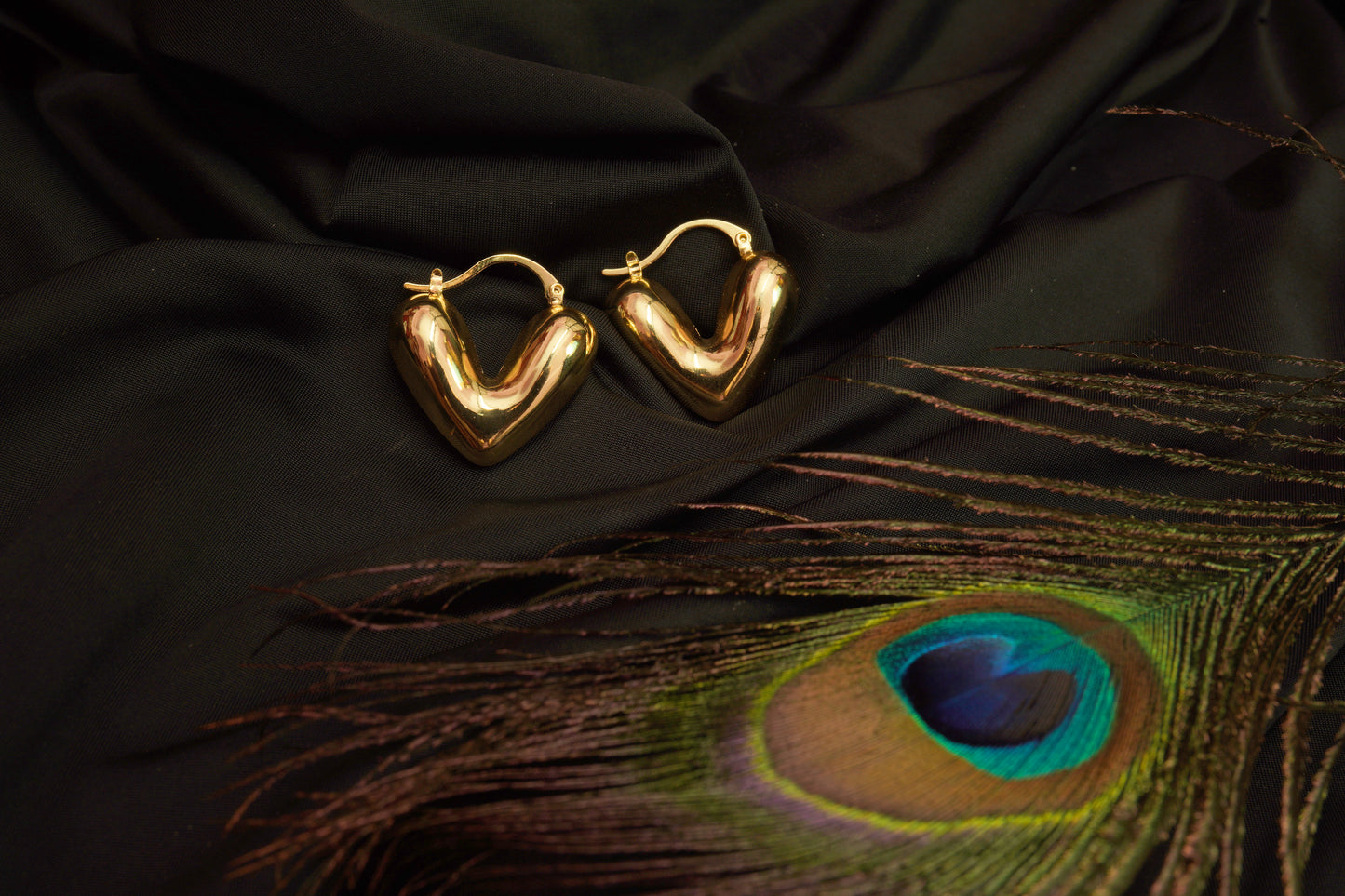 HeartHoop Earings
