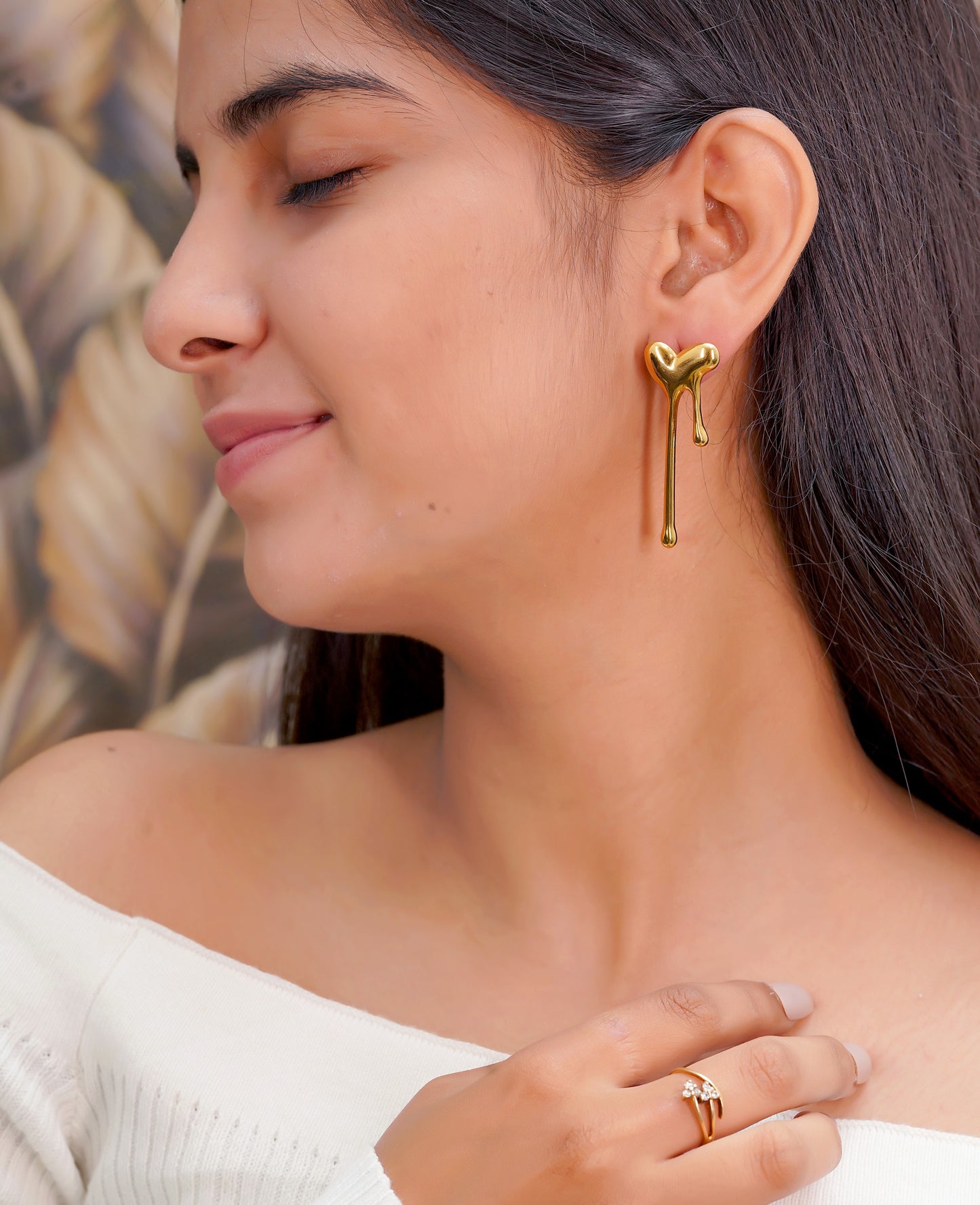 Heart-Melt Drop Earrings