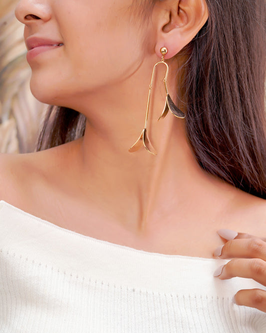 Golden Bell Chime Earings