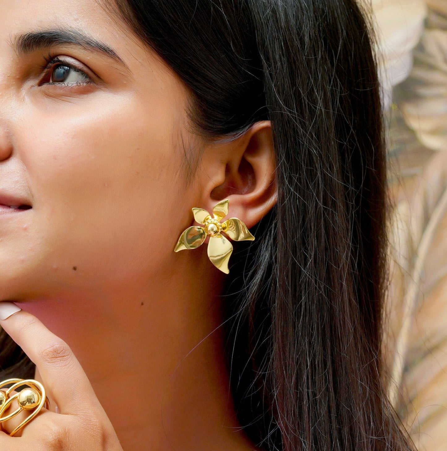 Golden Blossom Studs