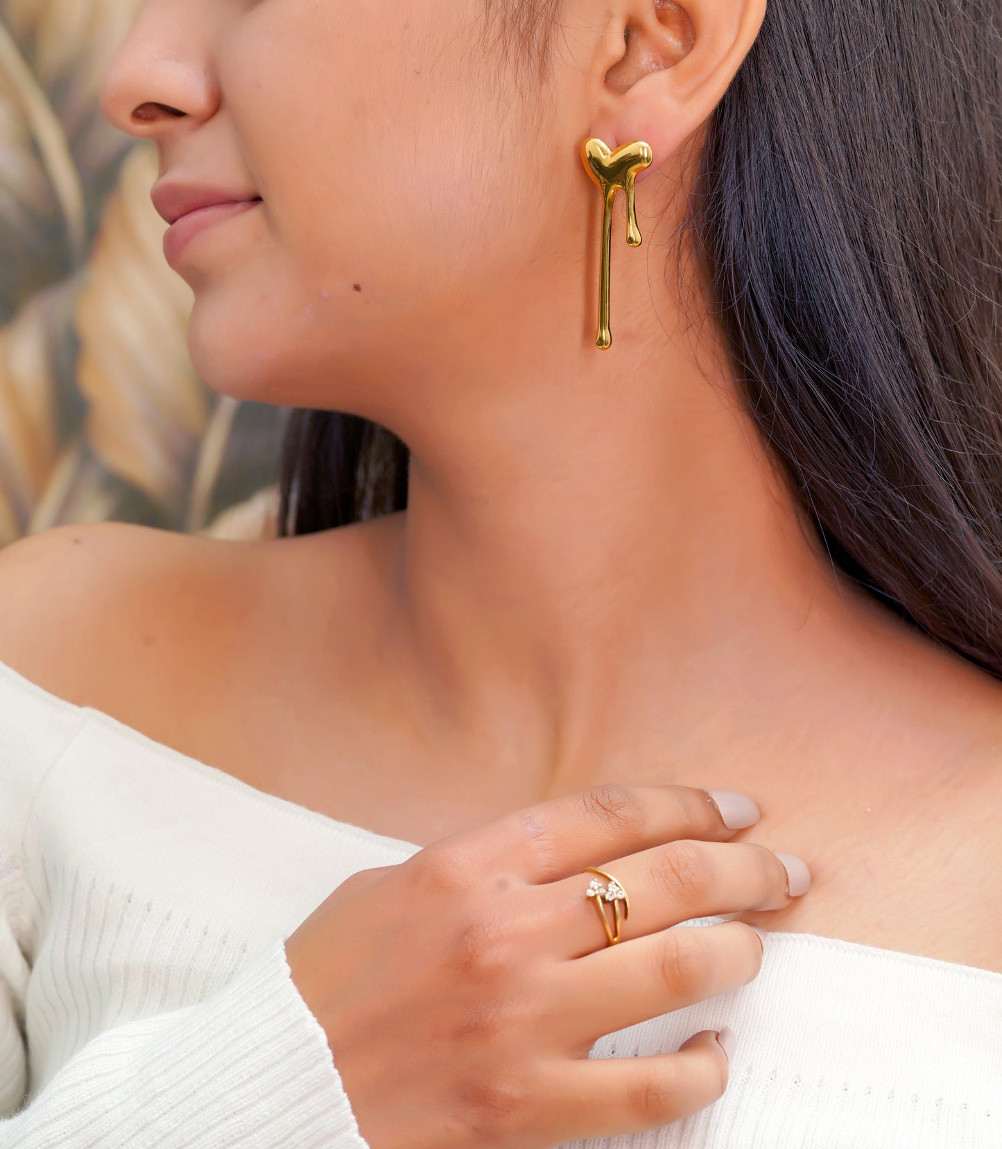 Heart-Melt Drop Earrings