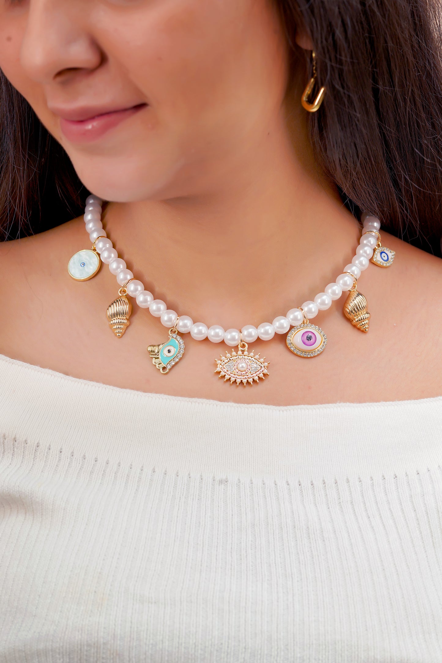 Ocean Pearl Charmscape Necklace