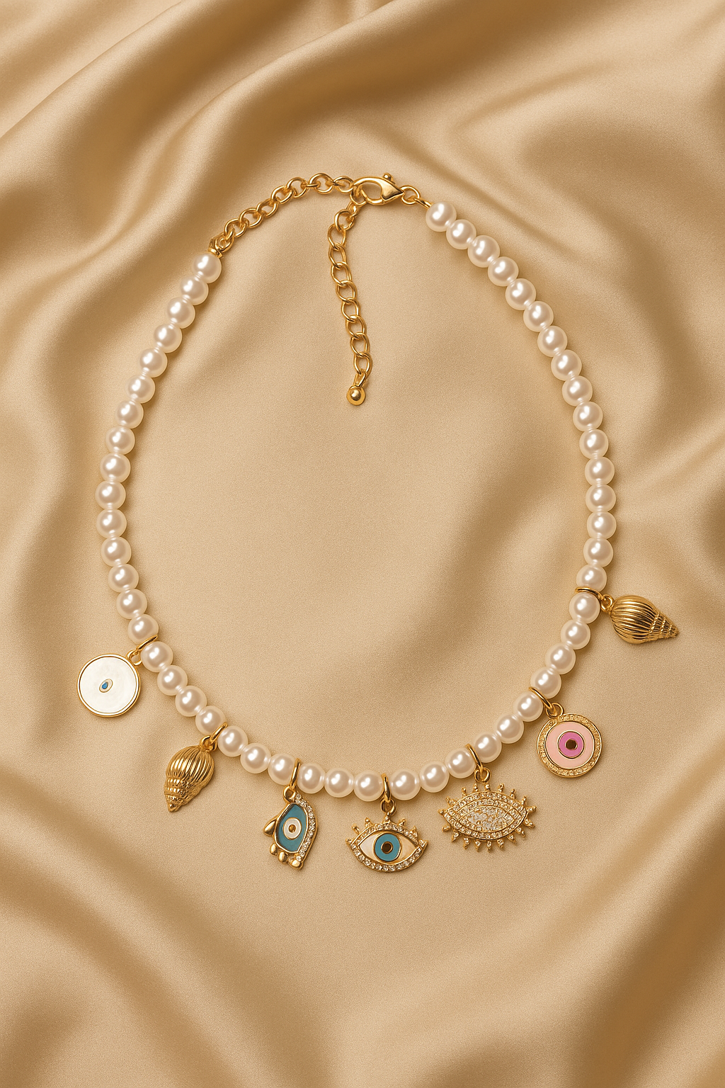 Ocean Pearl Charmscape Necklace