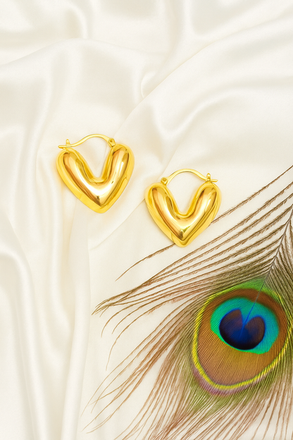 HeartHoop Earings
