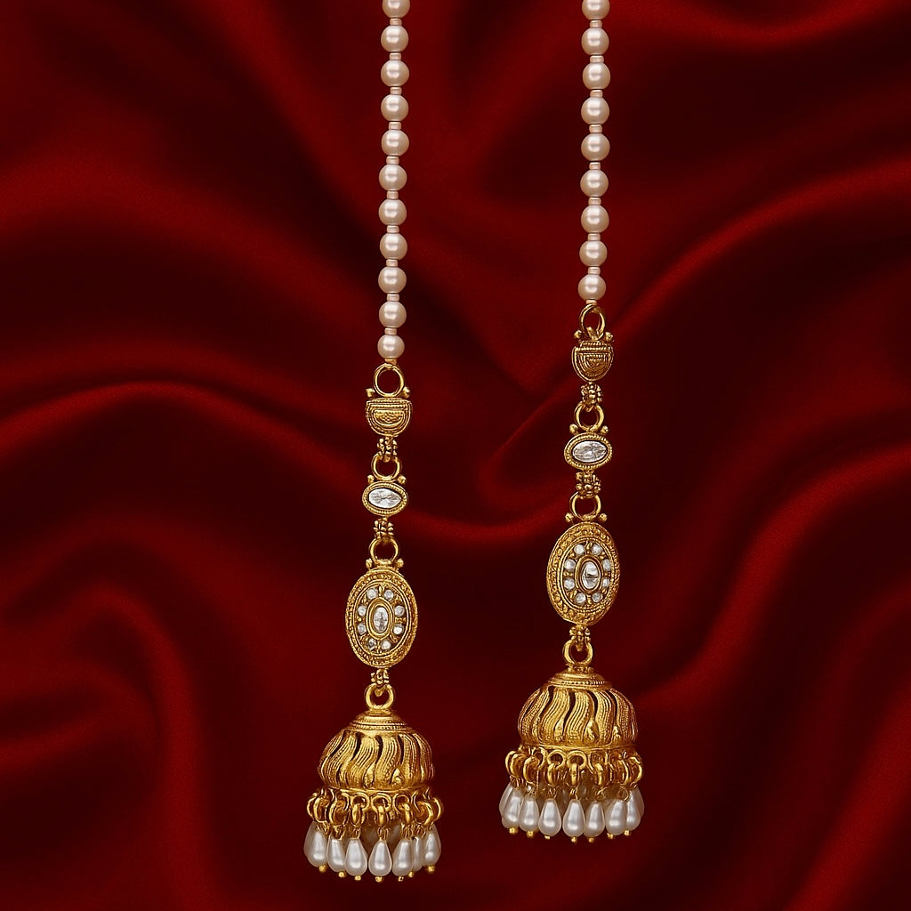 Indian Sitara jhumkas