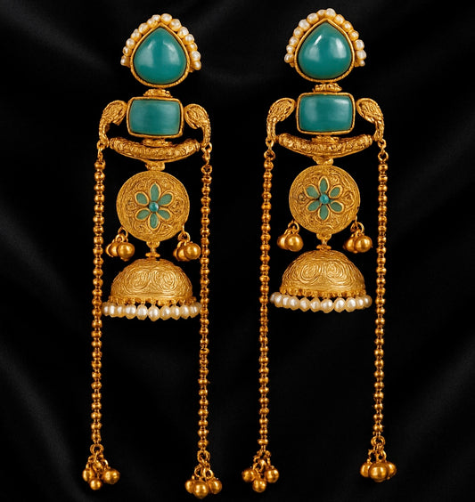 Indian Neelpushpa Jhumka