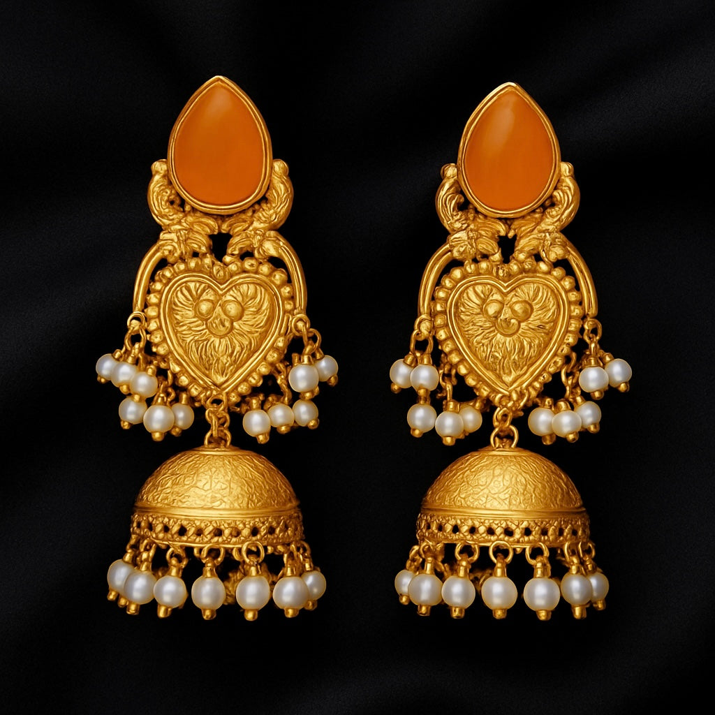 Indian Hridaya Jhumkas