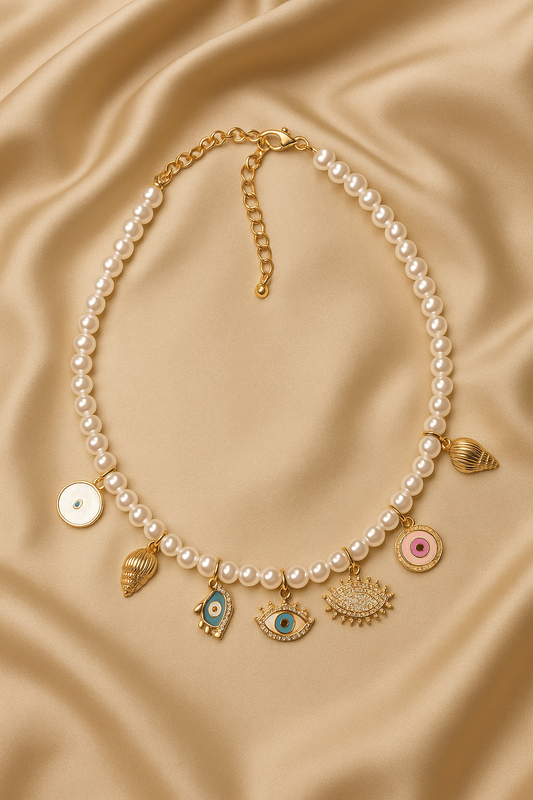 Ocean Pearl Charmscape Necklace